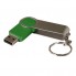 USB-Flash накопитель - брелок (флешка) "Swing", 32 Gb, в металлическом корпусе с пластиковыми вставками, зеленый