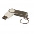 USB-Flash накопитель - брелок (флешка) "Swing", 32 Gb, в металлическом корпусе с пластиковыми вставками, белый