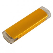 USB-Flash накопитель (флешка) "ORDO", 4 Gb, алюминиевый корпус, пластиковые вставки, золотой