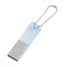 USB-Flash накопитель (флешка) "Reflex", 32 Gb, со стеклянной вставкой, светло-голубой