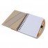 Эко блокнот с ручкой, линейкой, цветными стикерами, блок белый в клетку 120х173 мм, 60 страниц. Цвет оранжевый