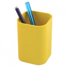 Подставка-стакан для пишущих принадлежностей "Quadro", цвет жёлтый