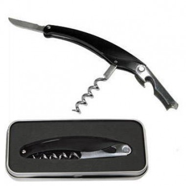 Штопор-нож "Сомелье" в подарочной упаковке, цвет чёрный
