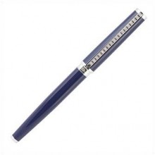 Ручка перьевая PAX Classic Platinum с камнями, синяя, золочение