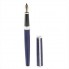Ручка перьевая PAX Classic Platinum с камнями, синяя, золочение