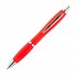 Пластиковая шариковая ручка с металлическим клипом, красная (M Collection)