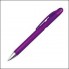 Ручка из пластика наконечник серебристый, полупрозрачный фиолетовый корпус