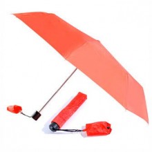 Набор: складной механический зонт с сумкой для покупок, красный