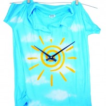 Часы «Рубашка», небесно-голубые