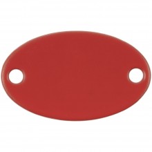 Шильдик металлический Alfa Oval, красный