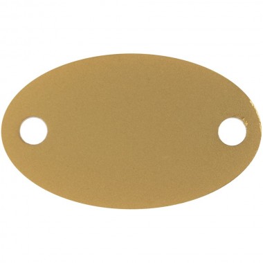 Шильдик металлический Alfa Oval, золотистый