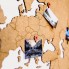 Деревянная карта мира World Map Wall Decoration Large, коричневая