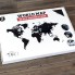 Деревянная карта мира World Map Wall Decoration Small, черная