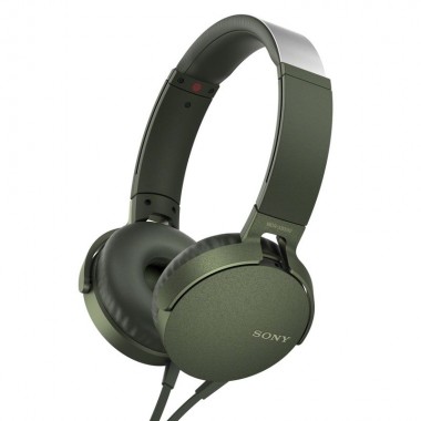 Наушники Sony XB-550, зеленые