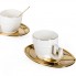 Чайный набор Tea Ricciolo с золотистыми элементами