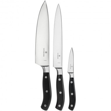 Набор кухонных ножей Victorinox Forged Chefs, черный