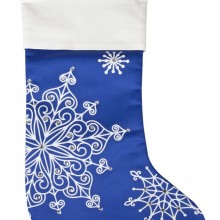 Носок для подарков «Снежинки», синий