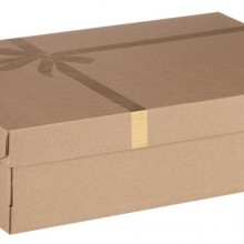 Коробка подарочная «Крафт», самосборная, средняя