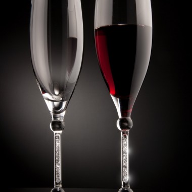 Два бокала для шампанского Miracle, с кристаллами