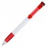 Ручка шариковая Selena, белая с красным