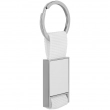 Брелок Stropp с тканевой вставкой, белый Брелок Stropp с тканевой вставкой, белый