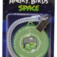 Светоотражатель Angry Birds Space, зеленый круг, в блистере