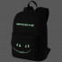 Рюкзак со светящимся принтом Cheshire Cat, черный
