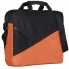 Конференц-сумка Slice, черно-оранжевая