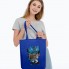 Холщовая сумка Moscow Boy, ярко-синяя