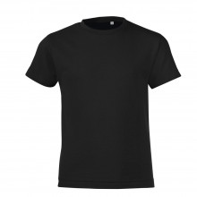 Футболка детская Regent Fit Kids, черная Футболка детская Regent Fit Kids, черная