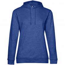 Толстовка с капюшоном женская Hoodie, ярко-синий меланж Толстовка с капюшоном женская Hoodie, ярко-синий меланж