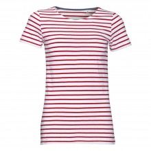 Футболка Miles Women белая с красным Футболка Miles Women белая с красным