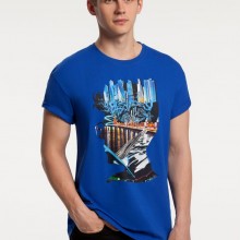 Футболка Moscow Boy, ярко-синяя Футболка Moscow Boy, ярко-синяя