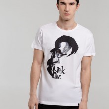 Футболка «Меламед. Nick Cave», белая Футболка «Меламед. Nick Cave», белая