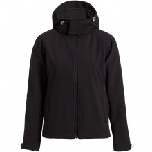 Куртка женская Hooded Softshell черная Куртка женская Hooded Softshell черная