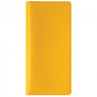 Бумажник путешественника "HAPPY TRAVEL", желтый, ПВХ, 10*22 см, шелкография