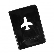 Обложка для паспорта "Flight" 10 x 13,8 см, ПВХ, черный Обложка для паспорта "Flight" 10 x 13,8 см, ПВХ, черный