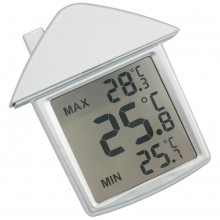 Термометр на присоске "Дом"; 9х10х2,8 см; пластик; тампопечать