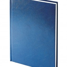 Ежедневник недатированный Ideal New, А5, синий, белый блок, без обреза