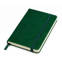 Бизнес-блокнот "Casual", 115 × 160 мм, зеленый, твердая обложка, резинка 7 мм, блок-клетка