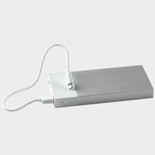 Универсальное зарядное устройство "Slim Pro" (10000mAh),белый, 13,8х6,7х1,5 см,пластик,металл