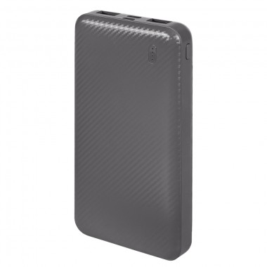 Универсальный аккумулятор Rib 10 (10000 мАч), серый, 13,5х6.8х1,5 см