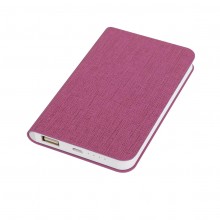 Универсальное зарядное устройство "Provence" (4000mAh),розовый,7,5х12,1х1,1см, искусственная кожа,пл