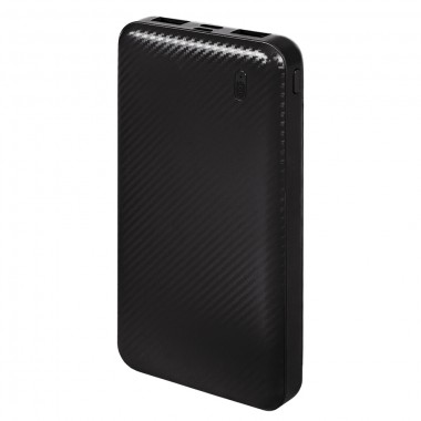 Универсальный аккумулятор Rib 10 (10000 мАч), черный, 13,5х6.8х1,5 см