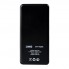 Универсальный аккумулятор Sleek 10 (10000 мАч), черный, 14х6.8х1,5 см