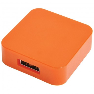 USB flash-карта "Akor" (8Гб),оранжевая, 4х4х1,3см,пластик