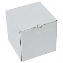 Коробка подарочная для кружки, размер 11 x 11 x 11 см., микрогофрокартон белый