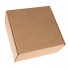 Коробка подарочная BOX, размер 20,5 x 21 x 11см, картон МГК бур., самосборная