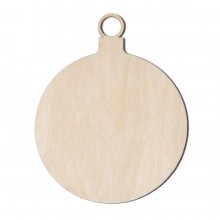 Ёлочное украшение WOOD, дерево, 100 мм Ёлочное украшение WOOD, дерево, 100 мм