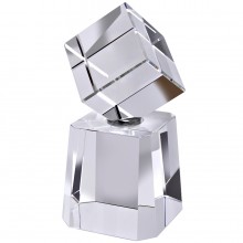 Стела "Cubism" в подарочной упаковке; 6х7х13 см; стекло; лазерная гравировка